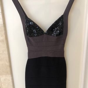 Herve Leger dress with sequin top